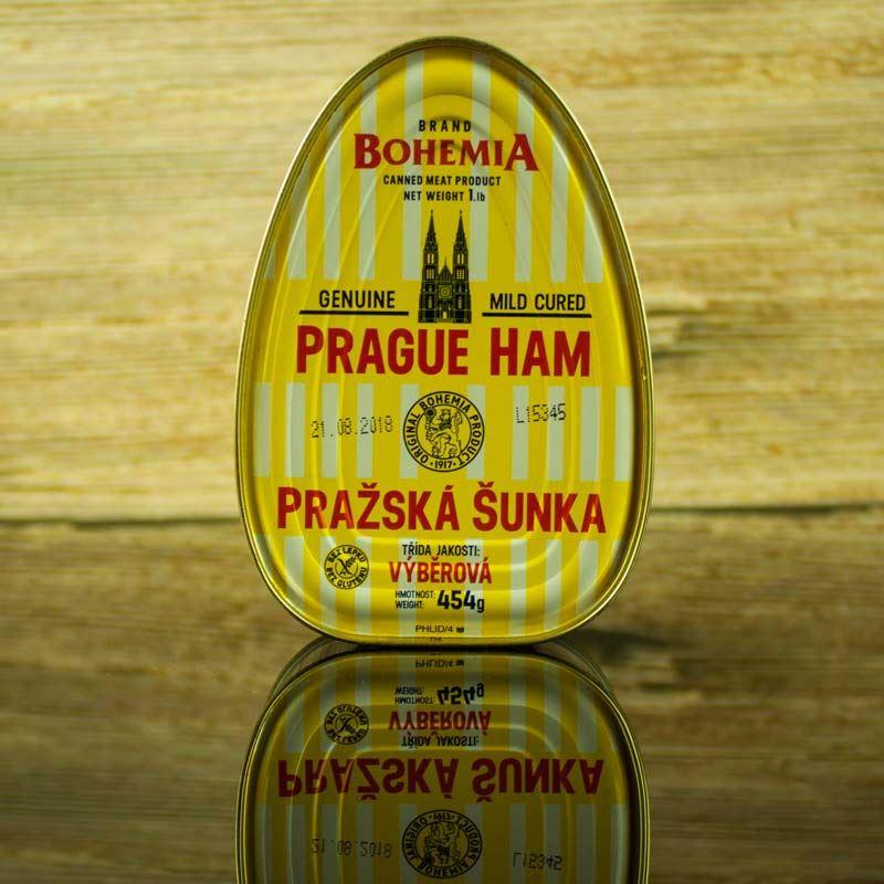 Hier der Original Prager Schinken in der Dose